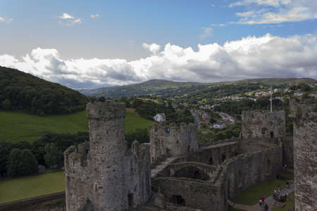 Conwy Castle, North Wales, United Kingdomのeditorial素材