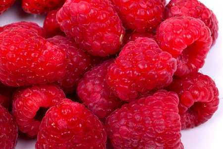 raspberries fruits isoalted on a white background