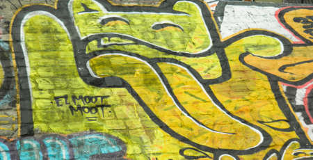 a fat cat pulls the front of the tongueのeditorial素材