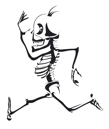 Man skeleton illustration.のイラスト素材