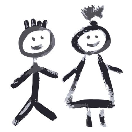 WC toilet sign. Vector icons Male and female public washroom door lavatory. Ladies and gents restroom or woman and man bathroomのイラスト素材