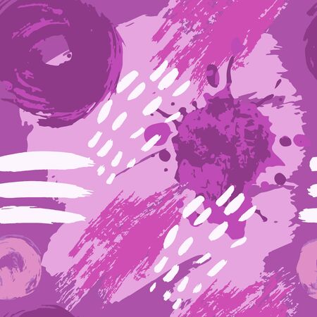 Seamless pattern collage with bright, colorful elements for the design of textiles, covers. Gypsy, brazilian colorful styleのイラスト素材