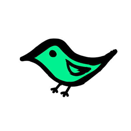 Hand drawing paint, brush drawing. Isolated on a white background. Doodle grunge style icon. Outline illustration. Baby hand iconのイラスト素材