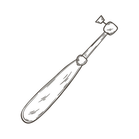Medical icon. Vector illustration in hand draw style. Image isolated on white background. Medical instrument.のイラスト素材