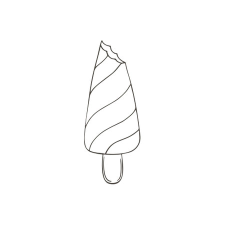 Monochrome graphic element for your design. Illustration in hand draw style.のイラスト素材