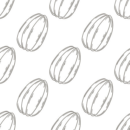 Carambola, Star-fruit. Seamless pattern with tropical fruits. Coloring in hand draw style. Can be used for fabric, packaging, wrapping and etcのイラスト素材