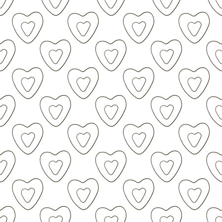 Coloring hearts. Candy seamless pattern. Cute pattern for Valentine's Day. Print for cloth textile, fabric, wallpaper, wrappingのイラスト素材