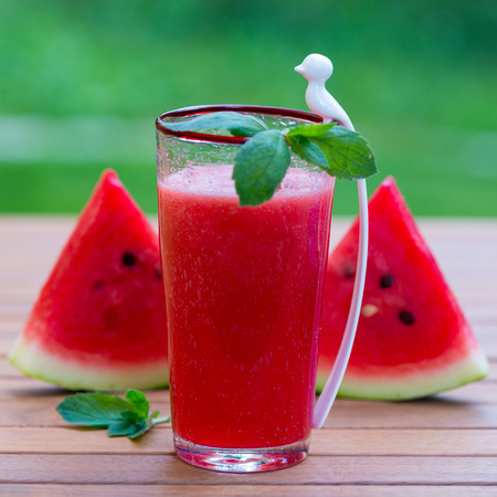 Watermelon smoothieの写真素材