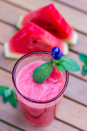 Watermelon smoothieの写真素材