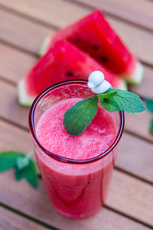 Watermelon smoothieの写真素材
