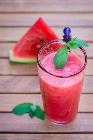 Watermelon smoothieの写真素材
