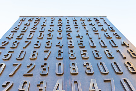Poznan, POLAND - September 06, 2016: Monument of Polish cryptologists (Enigma Codebrakers)breaking the Enigma cipher during World War IIのeditorial素材