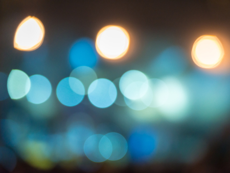 Defocused entertainment concert bokeh lighting on stage, blurred disco partyの写真素材