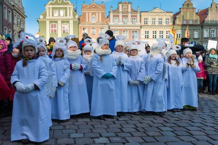 Poznan, POLAND - JANUARY 6, 2017: Epiphany holiday in Christian religion - traditional procession,...