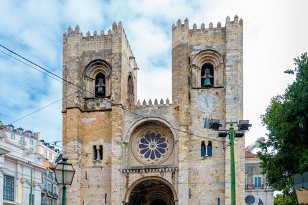 Lisbon cathedral - Se Cathedral - The Patriarchal Cathedral of St. Mary Majorの写真素材