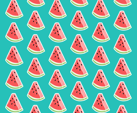 Trend turquoise watermelon pattern