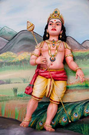 Hindu deity sculpture , Malaysiaの写真素材