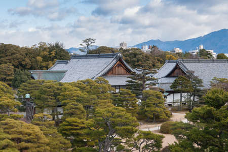 Top view of Nijo castleのeditorial素材