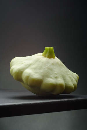 still life with pattypan squashの写真素材