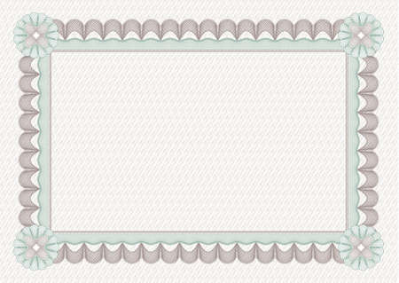 security drawing (guilloche) for protecting dokuments such as ceryficate or diplomaのイラスト素材