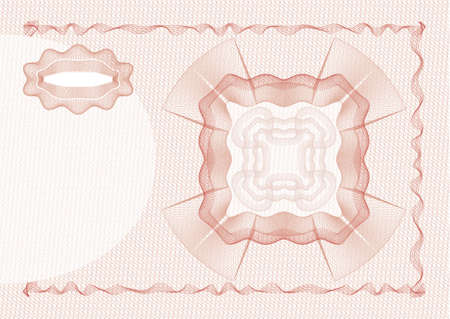 security drawing (guilloche) for protecting dokuments such as checks, bonds, identification cards, tickets or banknotesのイラスト素材
