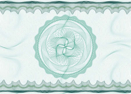 Classic guilloche pattern with rosette suitable for diploma, certificate, guarantee, ticket, voucher or couponの写真素材