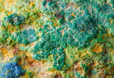 Copper ore texture close up. Europe, Poland, Holy Cross Mountains.の写真素材