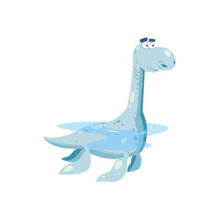 Amphibian Erythrosuchids crocodile large basal dinosaur isolated icon. Vector archosaur form carnivores diapsid reptile. Prehistoric animal of Jurassic period. Chalishevia or Erythrosuchus lizardのイラスト素材