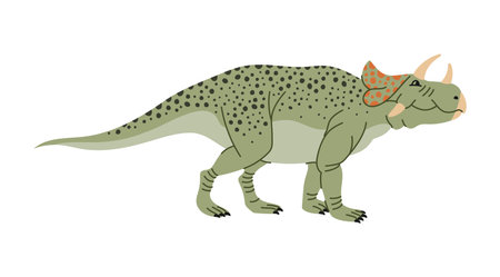 Spinosaurus dino with tall neural spines growing on back isolated cartoon comic animal. Vector vertebrae of Spinosaurus, spine lizard, cartoon orange theropod dinosaur. Animal of prehistoric periodのイラスト素材
