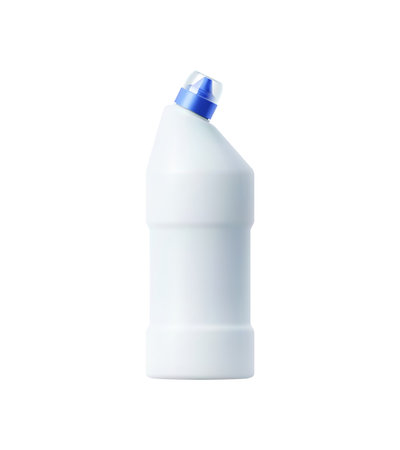 Detergent and clean product plastic bottle mockup. Isolated realistic 3d vector toilet chemical gel...