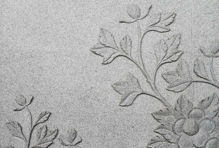 Asian style flower pattern on a wall