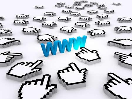 Internet World Wide Web Concept 3dの写真素材