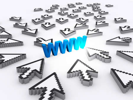 internet world wide web conceptの写真素材