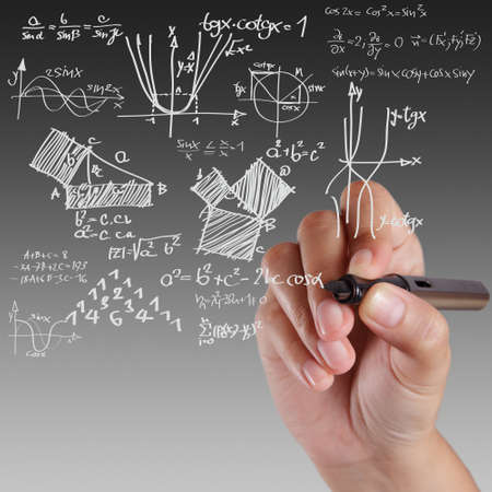 Well-known physical formula on white boardの写真素材