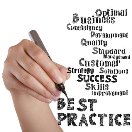 hand draw virtual best practice and related wordsの写真素材