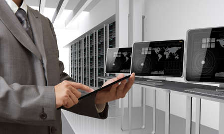 people drawing cloud network serverの写真素材