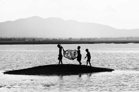 small fishermanの写真素材