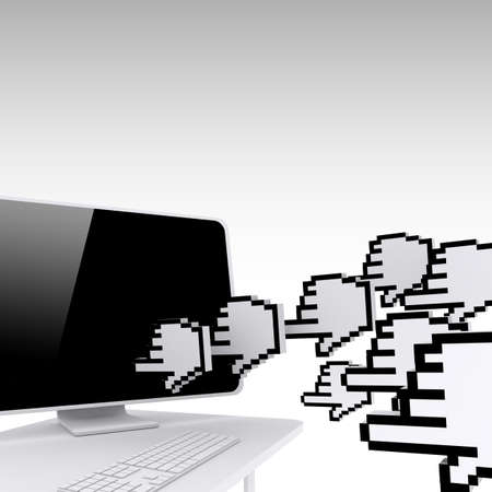 3d Website Traffic concept and grey backgroundの写真素材