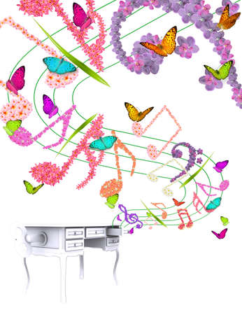 abstract Floral backgroundの写真素材