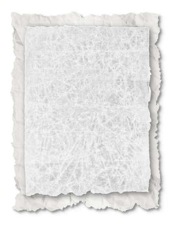 collection of various white note papers on white background. の写真素材