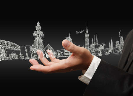 Business hand working businessの写真素材