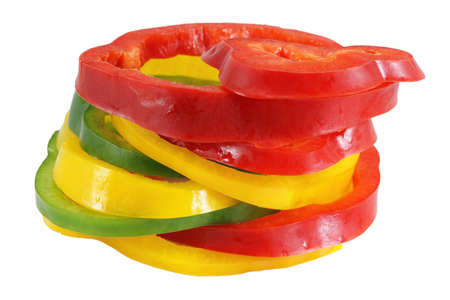 Bell Pepper with black backgroundの写真素材