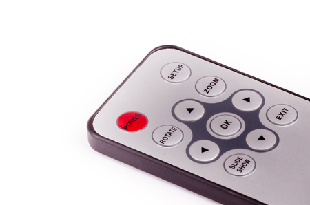 Dvd remote control isolated on white backgroundの写真素材