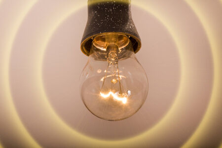 Conceptual light bulb emission heat