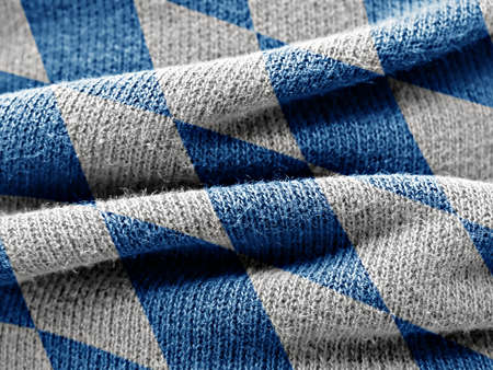 flag of Bavaria on textileの写真素材