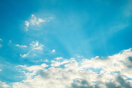 blue sky with white clouds