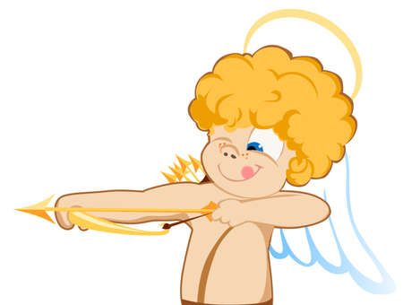 the vector illustration of angelのイラスト素材