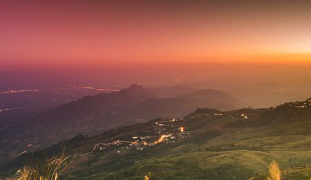 road of tubberg mountain thailandの写真素材