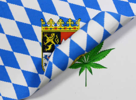 Bayern Flag Cannabisの写真素材