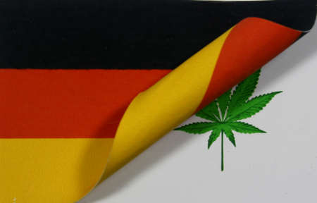 Germany Flag Cannabisの写真素材
